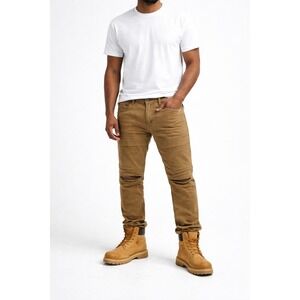 Southpole Flex The Movement‎ Khaki Moto Jean 38x32 skater streetwear Y2K hip hop